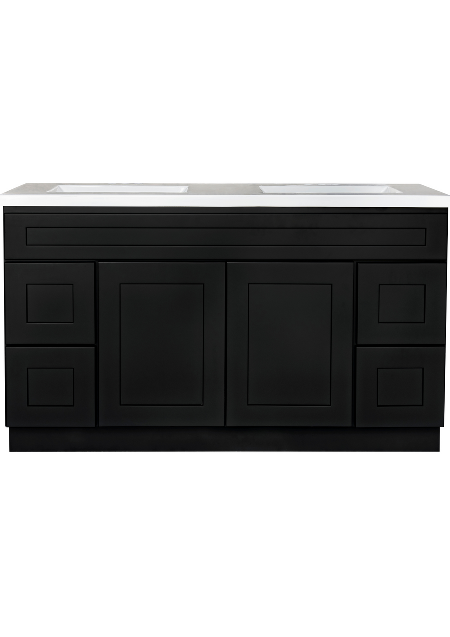 SHAKER BLACK VANITIES